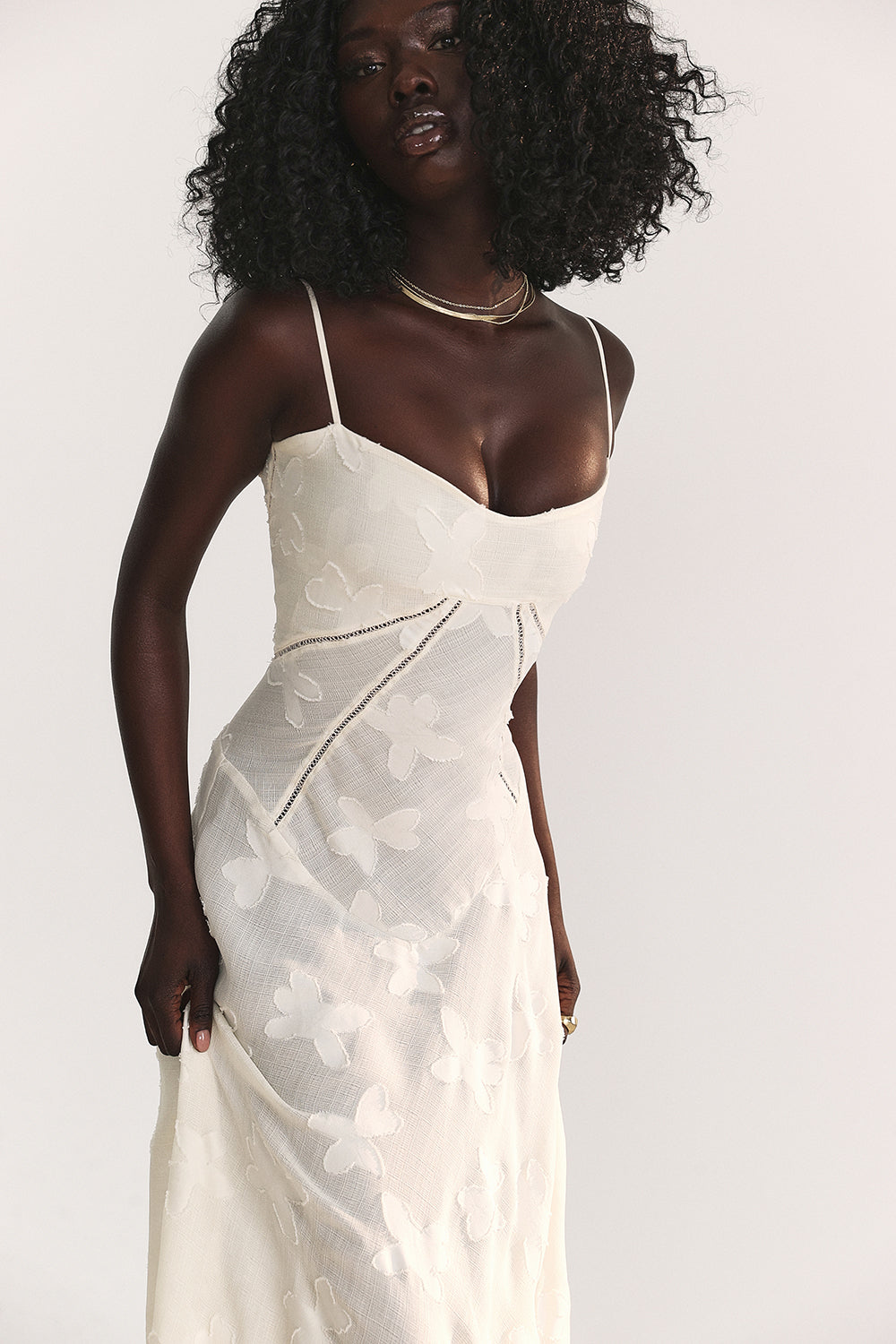 Pauletteâ„¢ | Elegante Abito Lungo con Corsetto