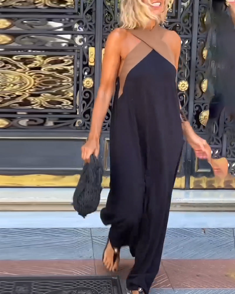 SIENNA™ | Abito Elegante con Scollo Profondo sulla Schiena e Colletto Avvolgente