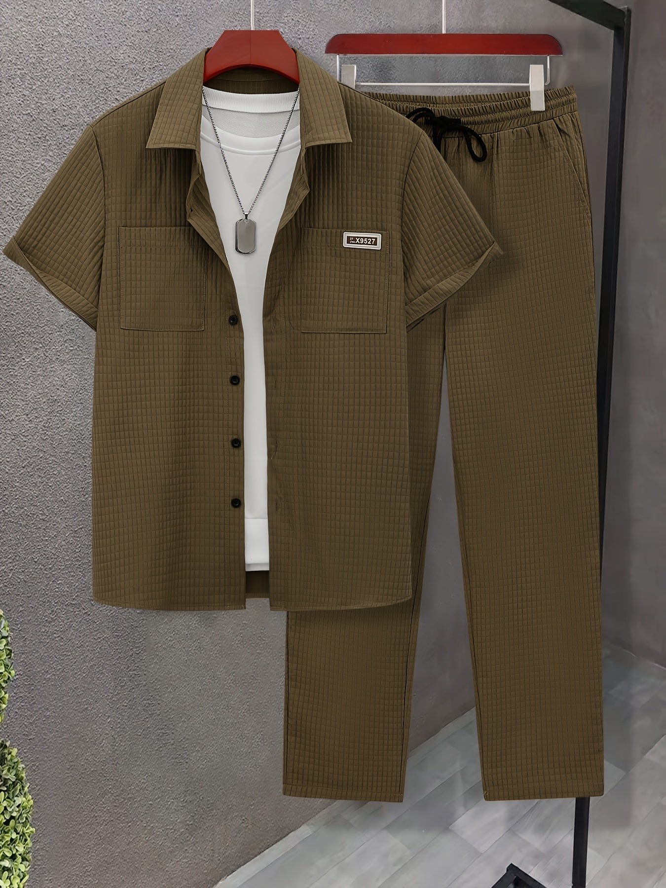 Luca™ – Completo Estivo con Camicia Strutturata e Pantalone Coordinato