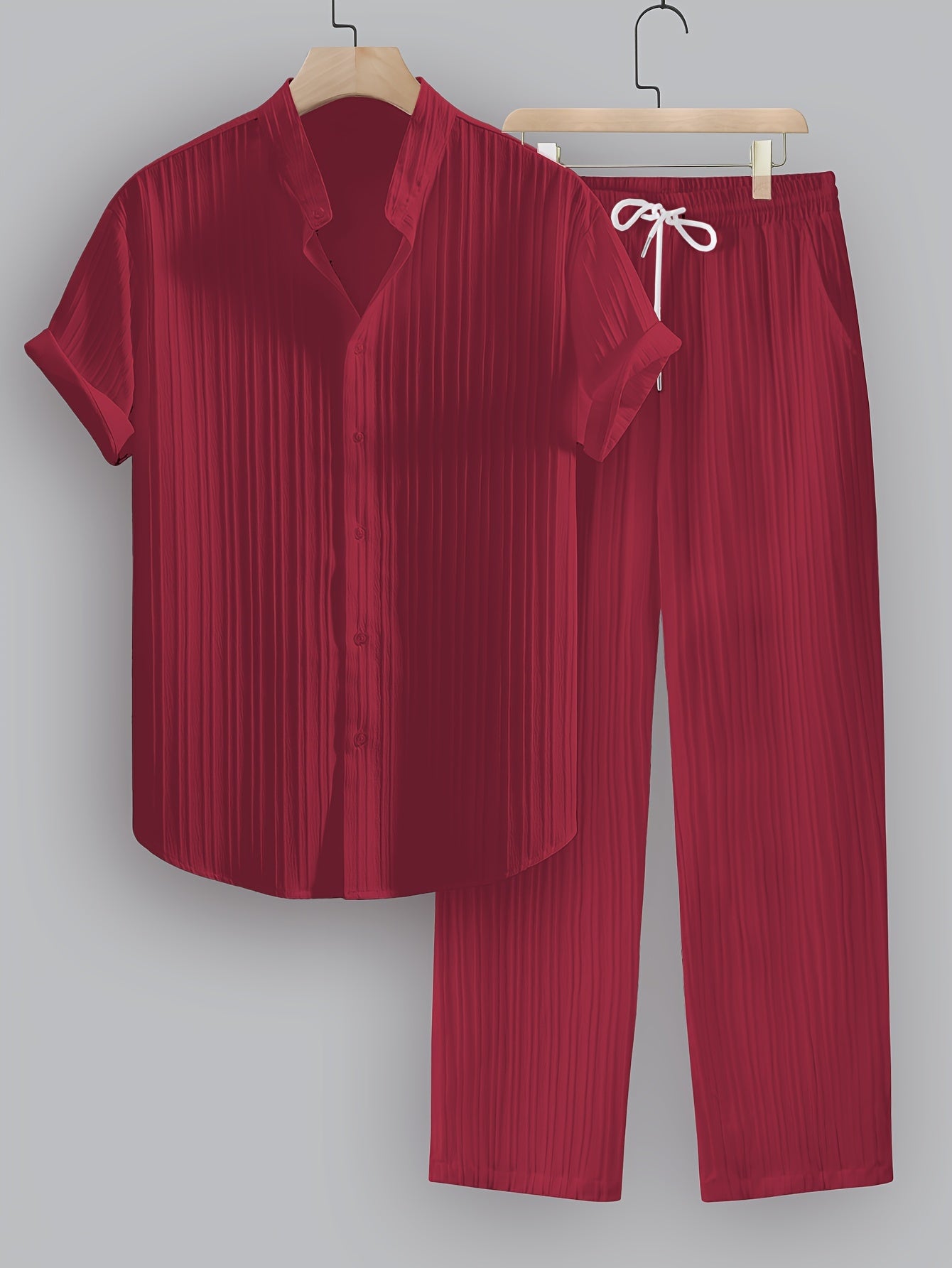 Dario™ – Completo Estivo da Uomo a Righe con Camicia e Pantalone