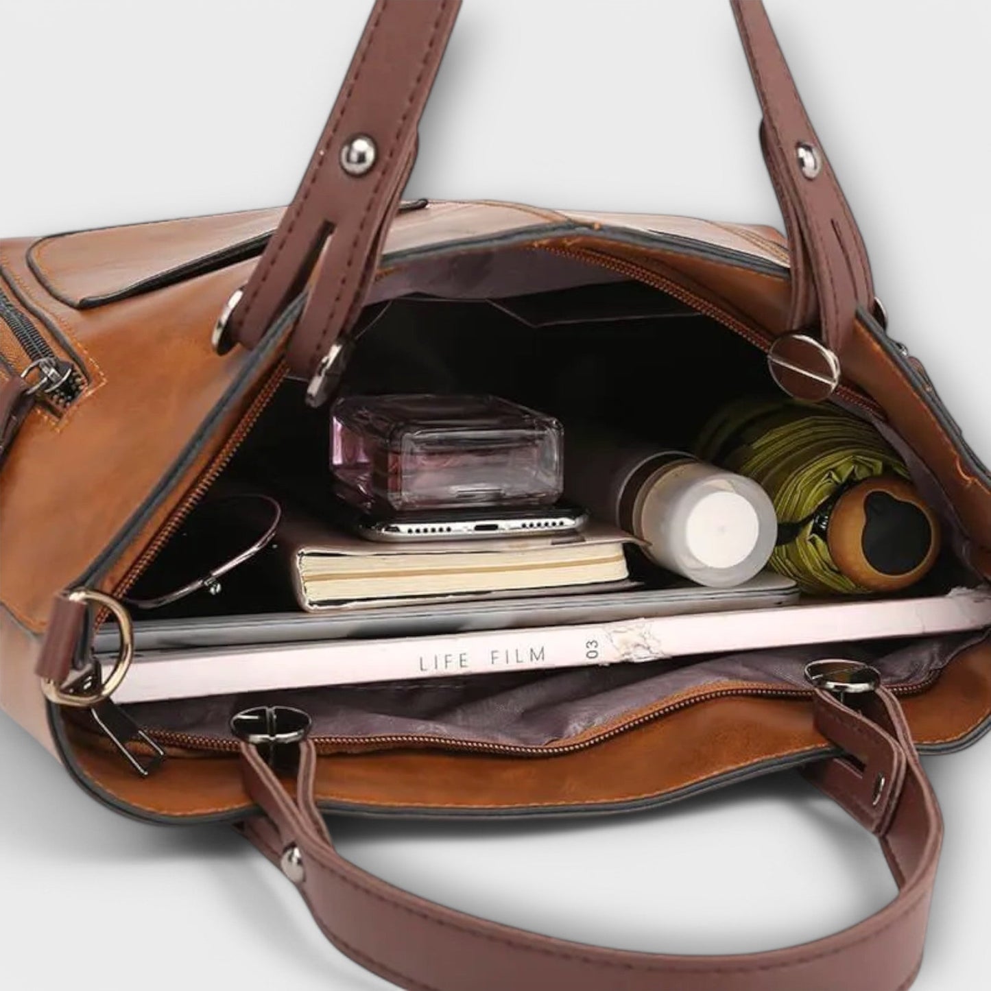 Maria™ - Bolsa de couro elegante