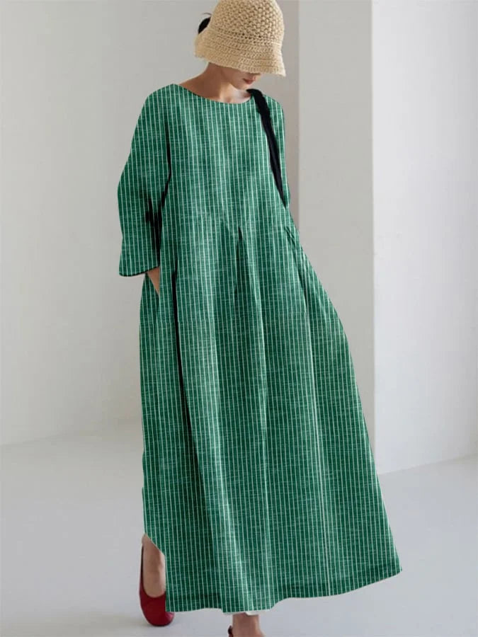 OLIVIA™ | Vestito Vintage con Stripes Locker