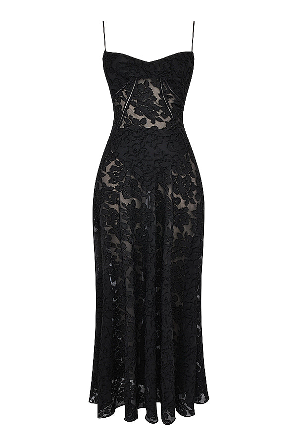 Pauletteâ„¢ | Elegante Abito Lungo con Corsetto