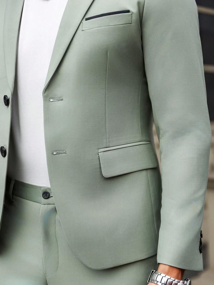 Renzo™ – Completo Uomo con Giacca e Pantalone a Dettaglio Contrastante