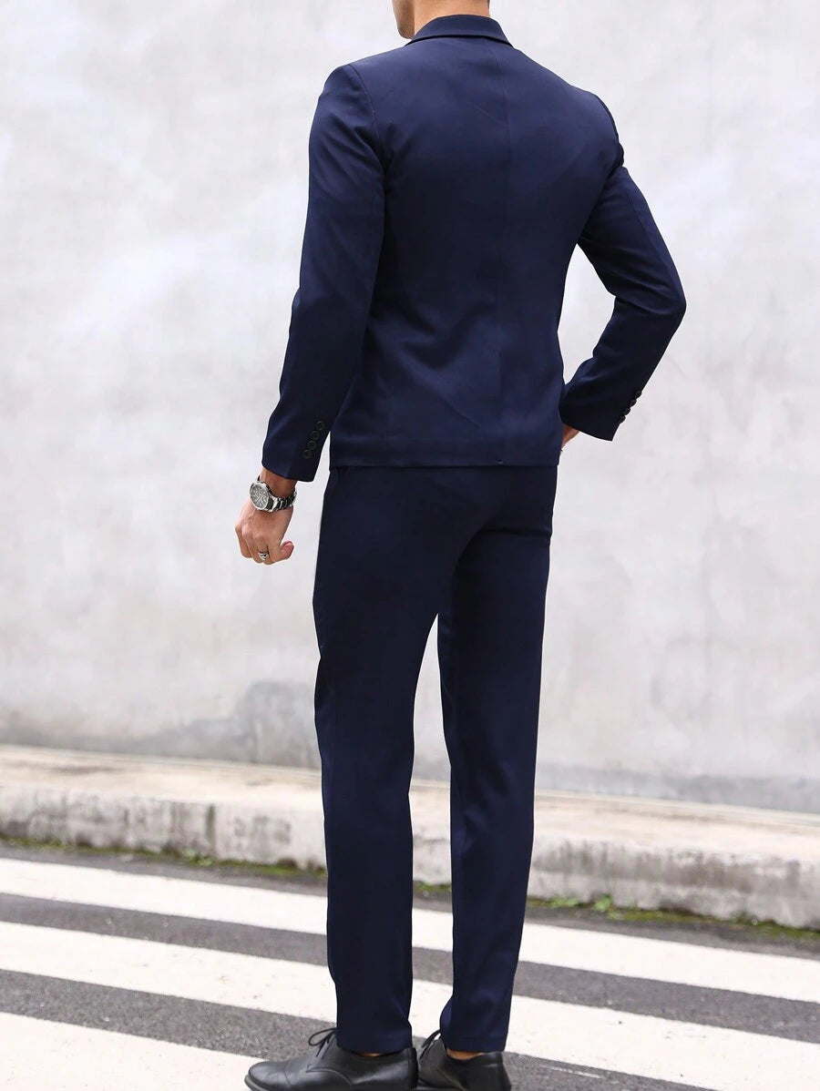 Raffaele™ – Completo da Uomo con Camicia a Maniche Lunghe e Pantalone Coordinato