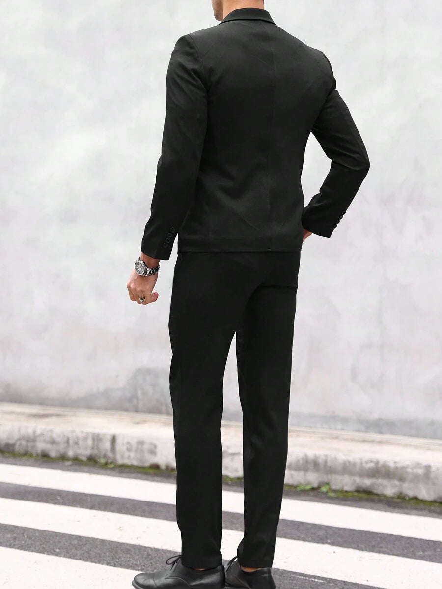 Raffaele™ – Completo da Uomo con Camicia a Maniche Lunghe e Pantalone Coordinato