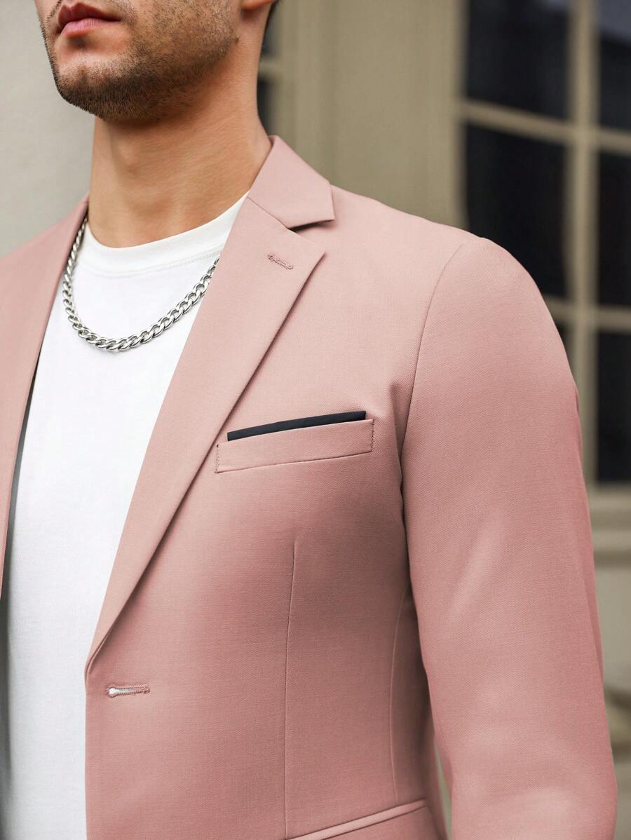 Renzo™ – Completo Uomo con Giacca e Pantalone a Dettaglio Contrastante
