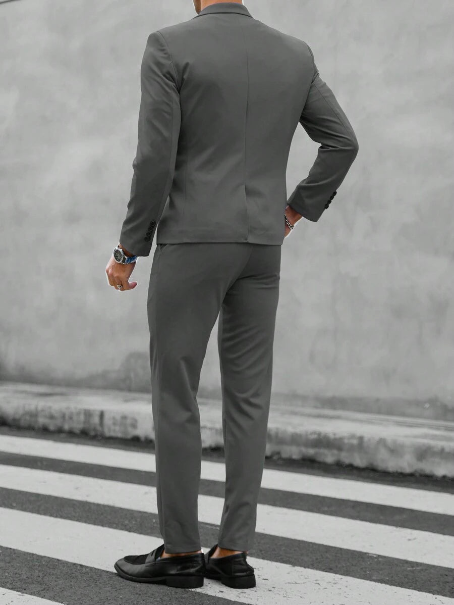 Raffaele™ – Completo da Uomo con Camicia a Maniche Lunghe e Pantalone Coordinato