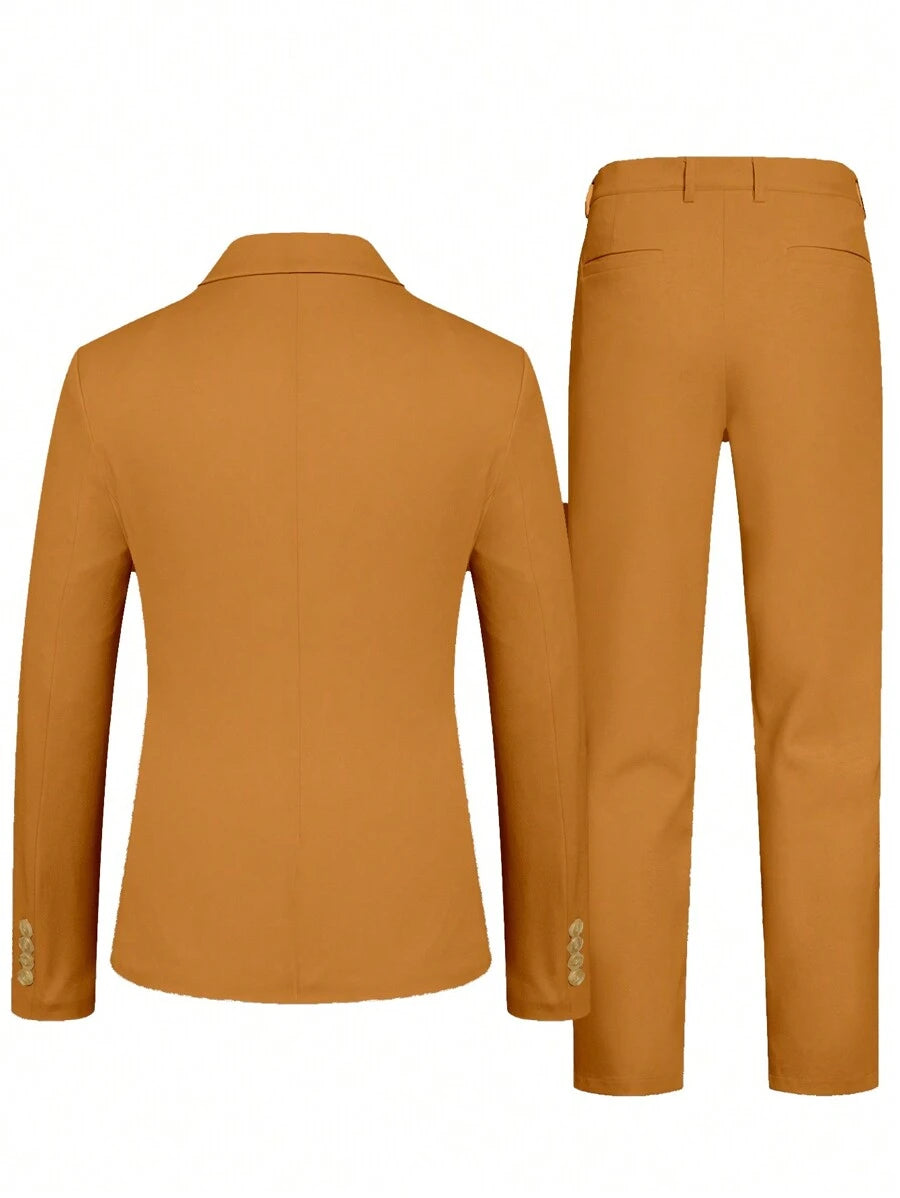 Raffaele™ – Completo da Uomo con Camicia a Maniche Lunghe e Pantalone Coordinato