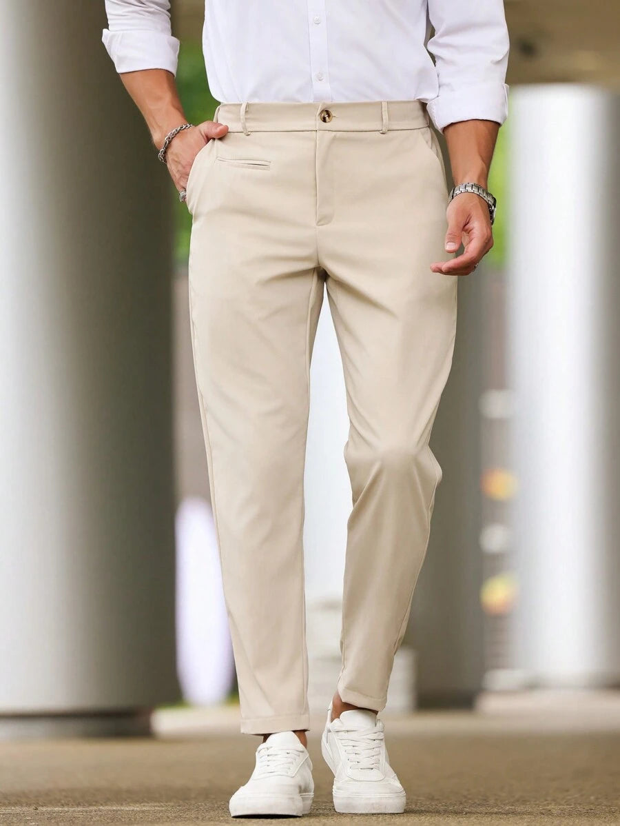 Alessio™ – Pantalone Uomo Slim Fit Monocolore