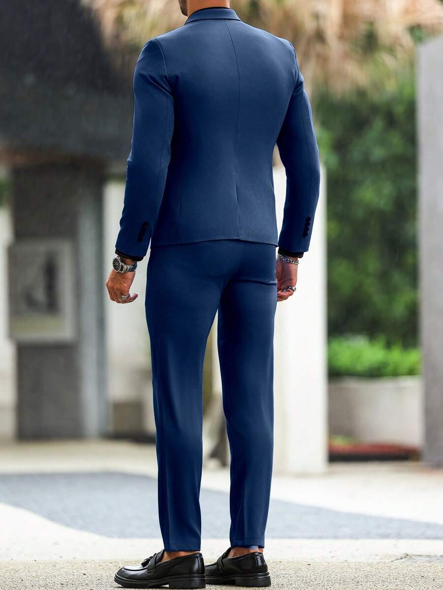Raffaele™ – Completo da Uomo con Camicia a Maniche Lunghe e Pantalone Coordinato