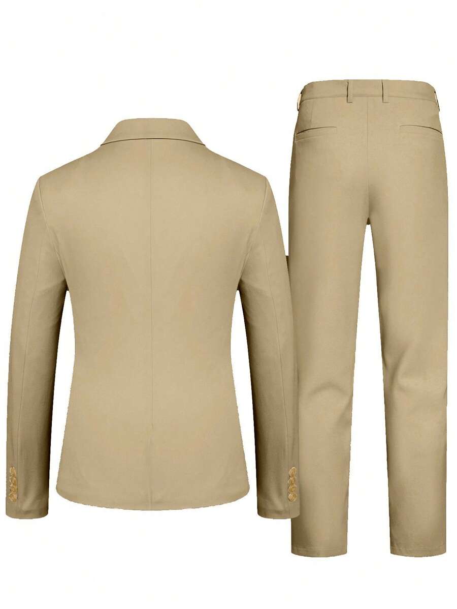 Raffaele™ – Completo da Uomo con Camicia a Maniche Lunghe e Pantalone Coordinato
