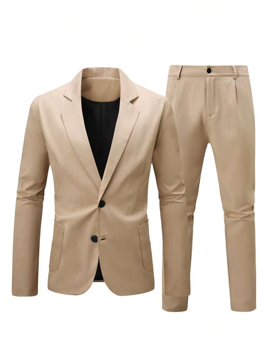 Giuliano™ – Completo Casual Uomo con Giacca e Pantalone Monocolore