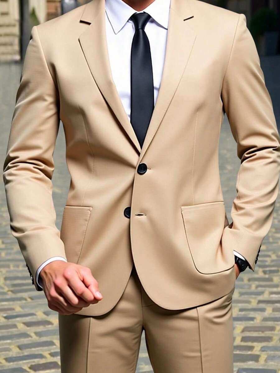 Giuliano™ – Completo Casual Uomo con Giacca e Pantalone Monocolore