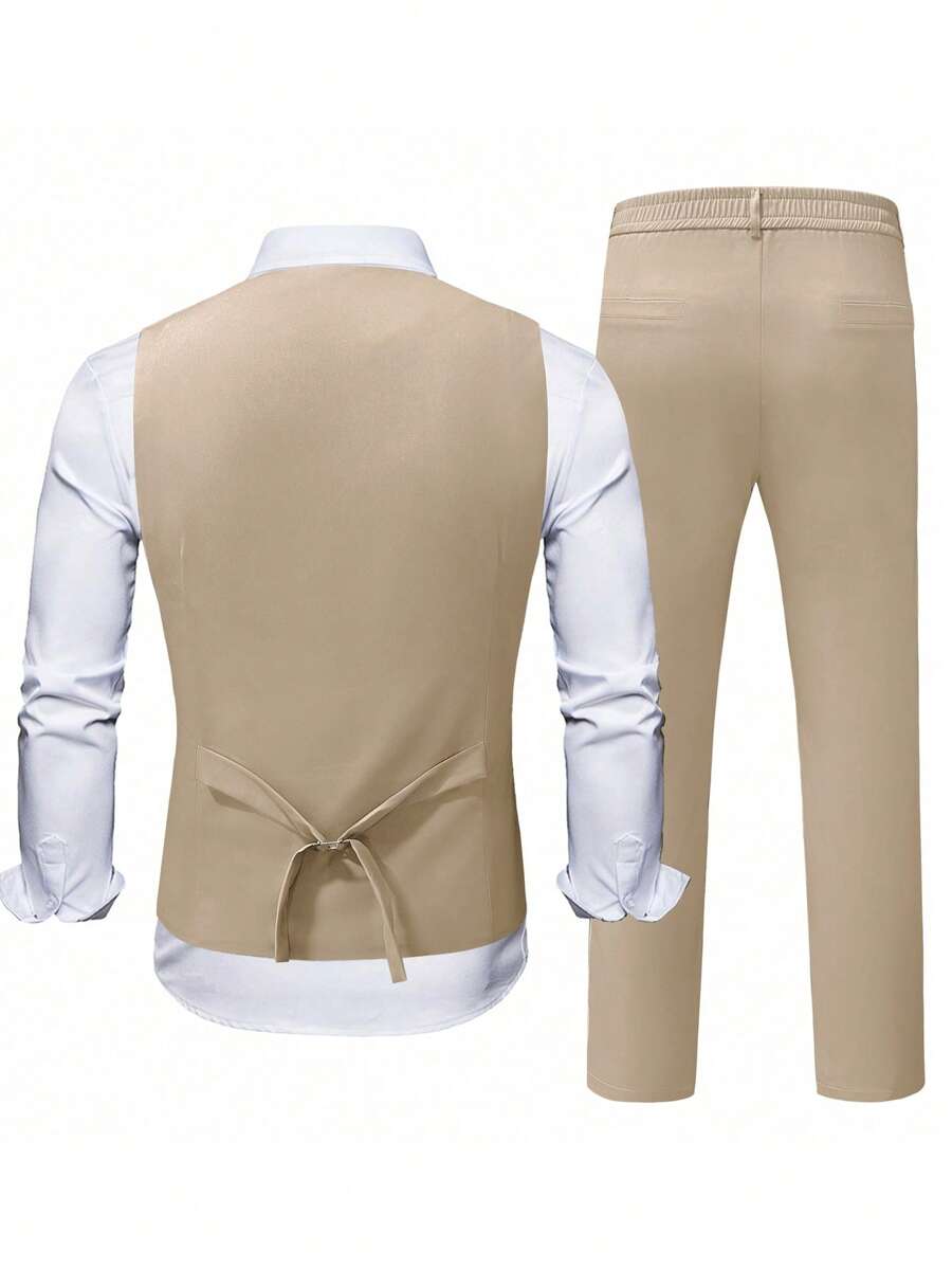 Ettore™ – Set da Uomo con Gilet a V e Pantalone Coordinato