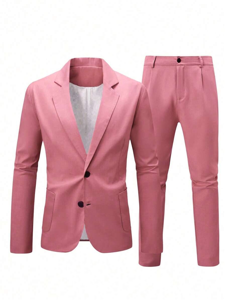 Giuliano™ – Completo Casual Uomo con Giacca e Pantalone Monocolore