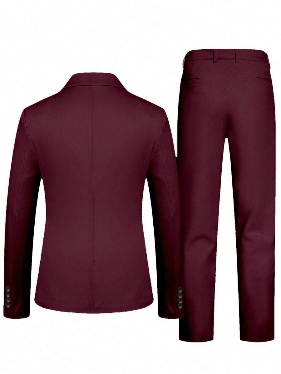 Raffaele™ – Completo da Uomo con Camicia a Maniche Lunghe e Pantalone Coordinato
