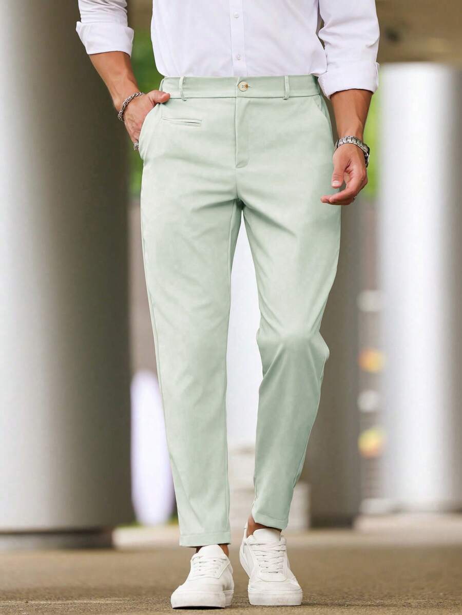 Alessio™ – Pantalone Uomo Slim Fit Monocolore