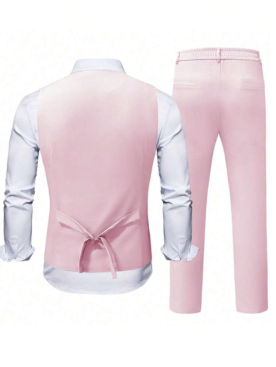 Ettore™ – Set da Uomo con Gilet a V e Pantalone Coordinato