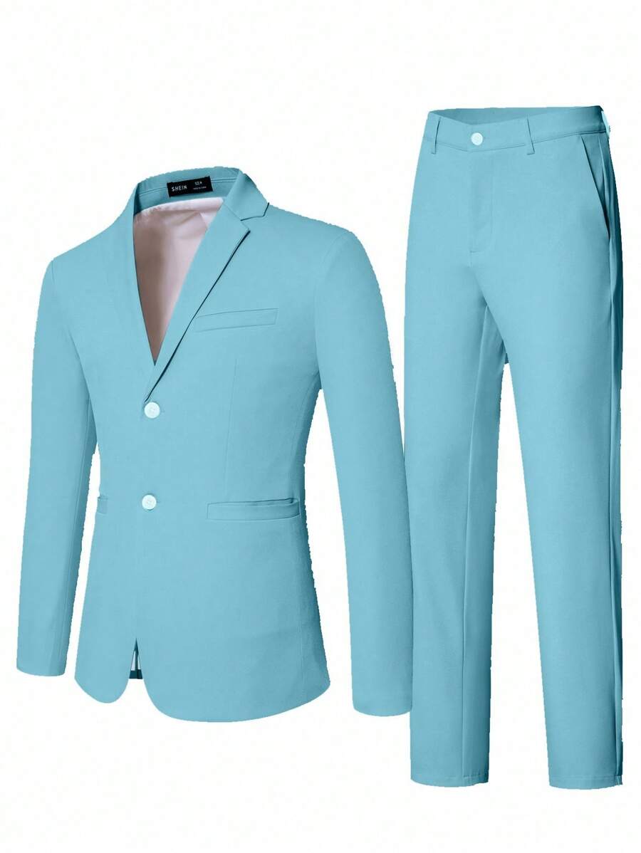 Raffaele™ – Completo da Uomo con Camicia a Maniche Lunghe e Pantalone Coordinato