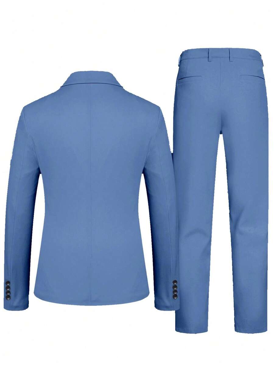 Raffaele™ – Completo da Uomo con Camicia a Maniche Lunghe e Pantalone Coordinato