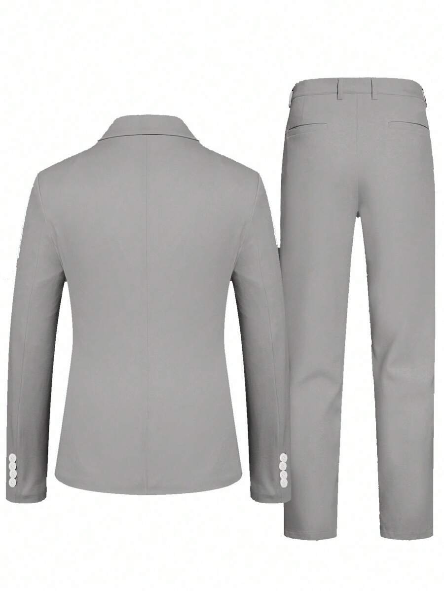 Raffaele™ – Completo da Uomo con Camicia a Maniche Lunghe e Pantalone Coordinato
