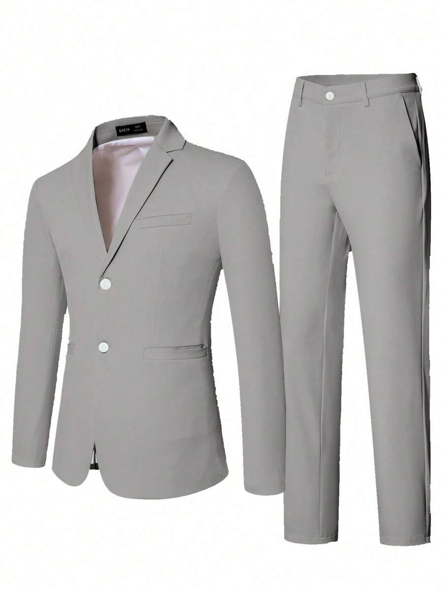 Raffaele™ – Completo da Uomo con Camicia a Maniche Lunghe e Pantalone Coordinato