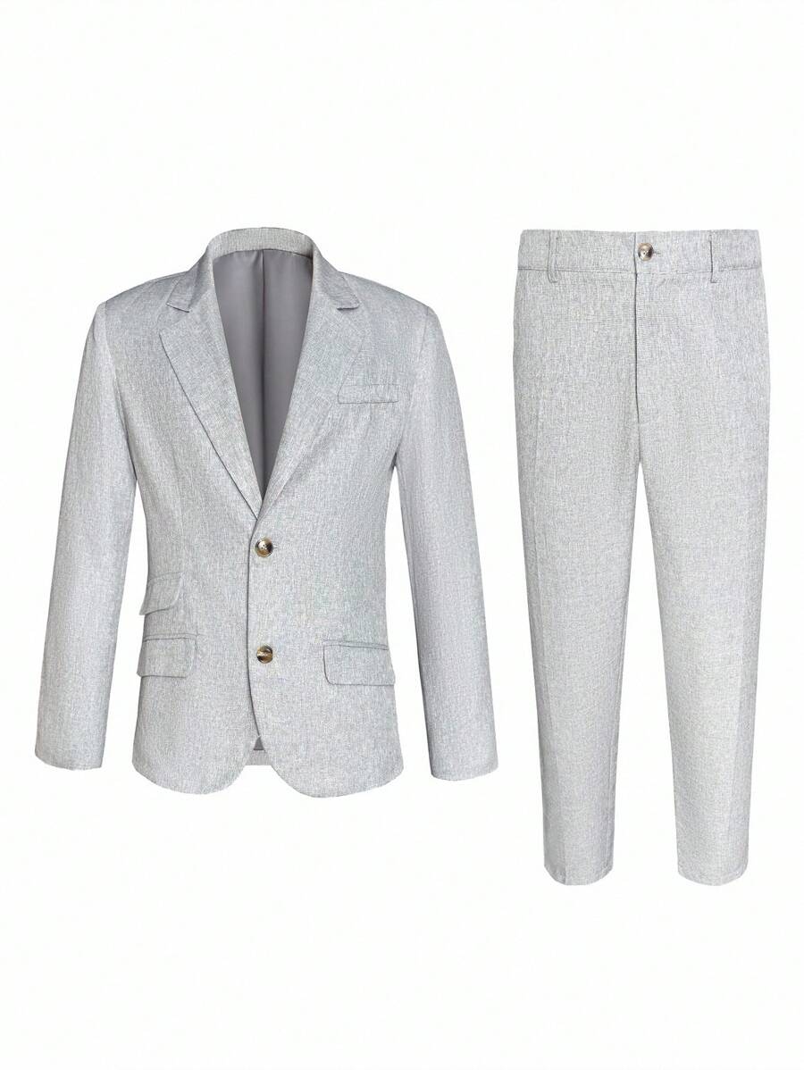Leon™ – Completo Uomo Blazer & Pantalone Monocolore