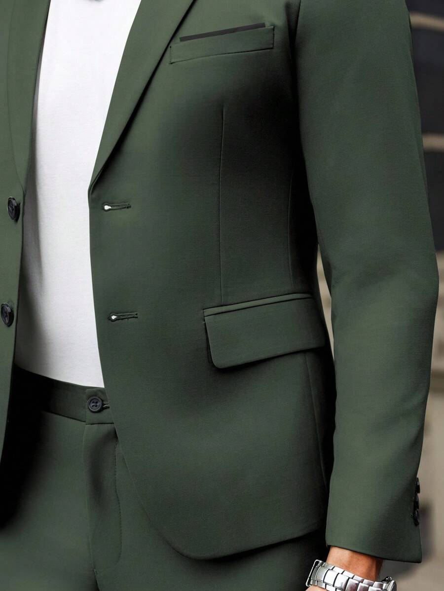Renzo™ – Completo Uomo con Giacca e Pantalone a Dettaglio Contrastante