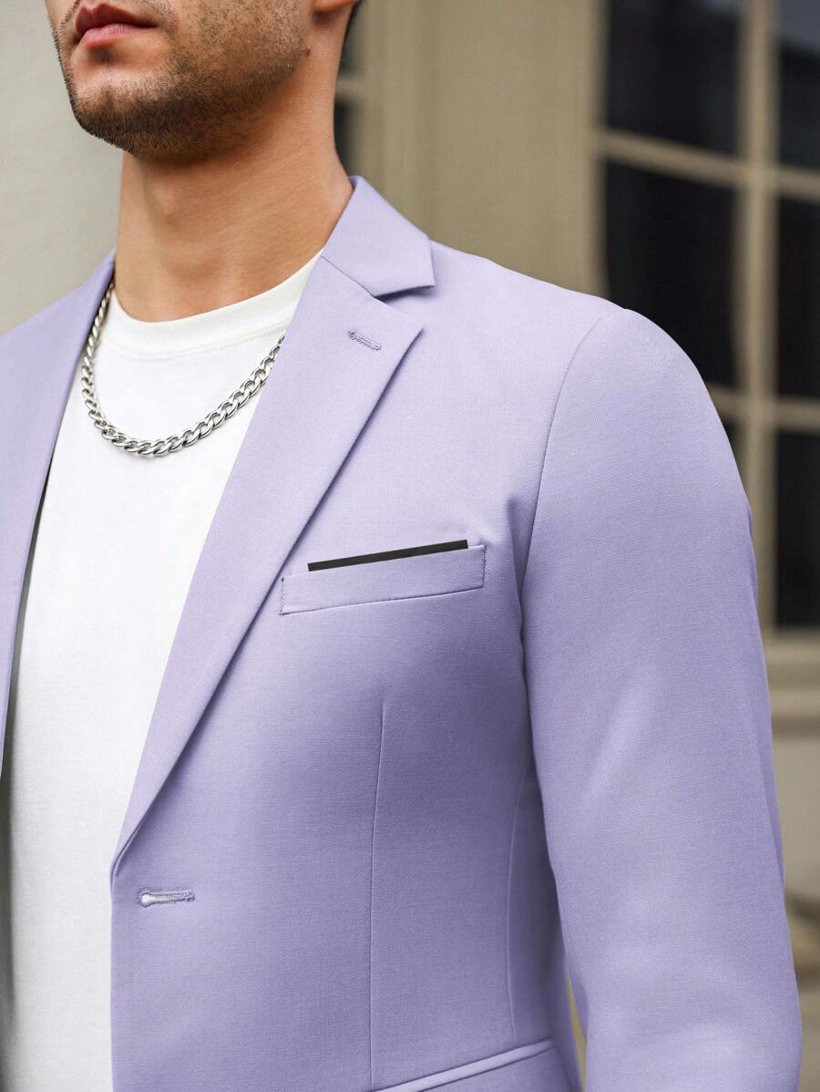 Renzo™ – Completo Uomo con Giacca e Pantalone a Dettaglio Contrastante