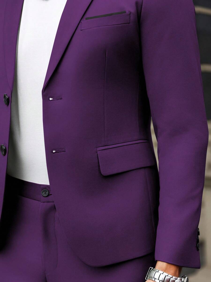 Renzo™ – Completo Uomo con Giacca e Pantalone a Dettaglio Contrastante