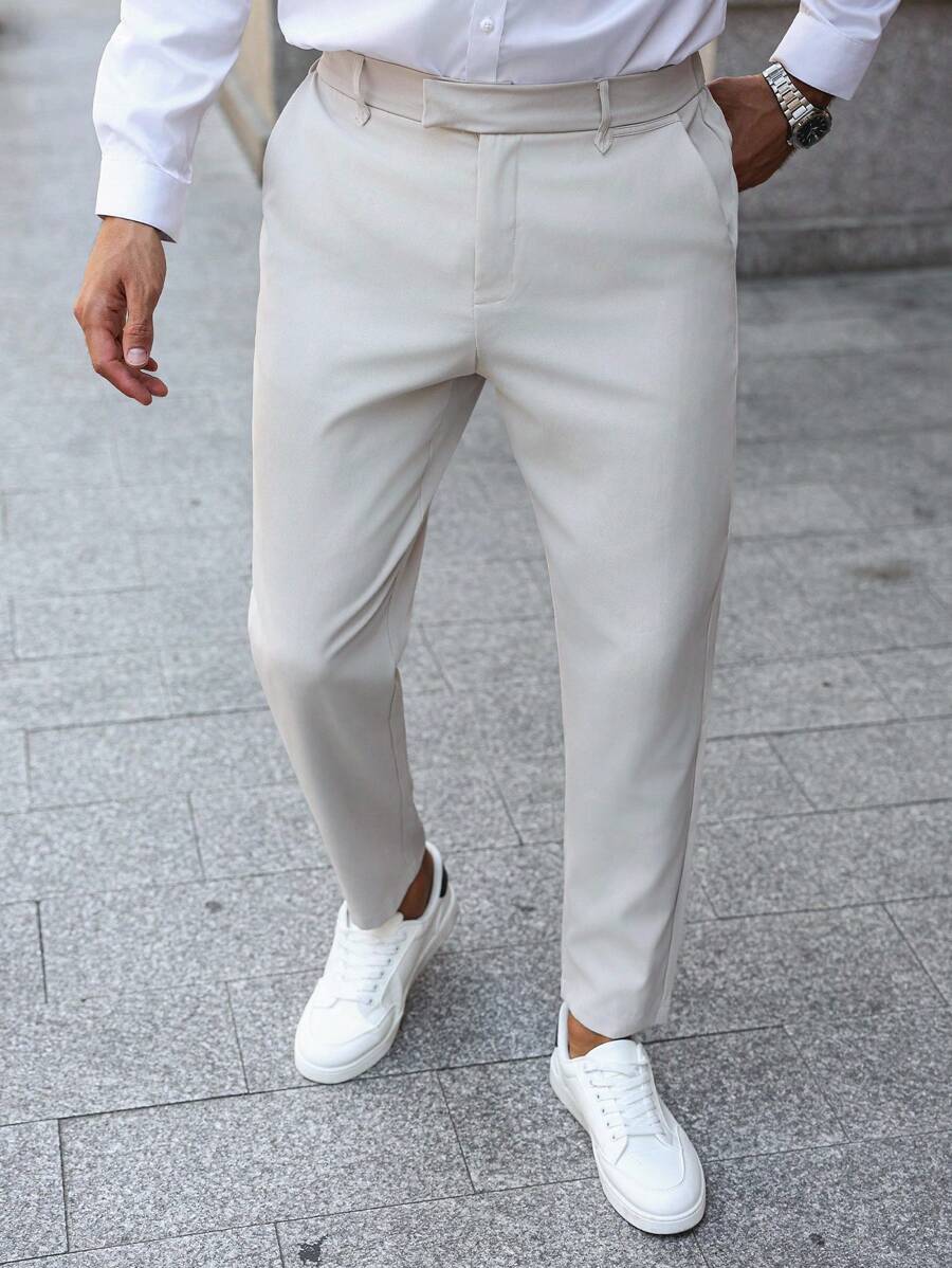 Alessio™ – Pantalone Uomo Slim Fit Monocolore