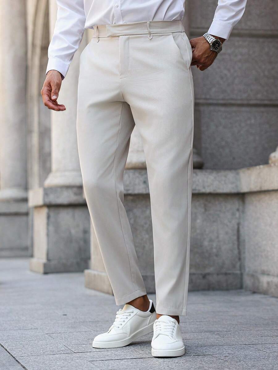 Alessio™ – Pantalone Uomo Slim Fit Monocolore