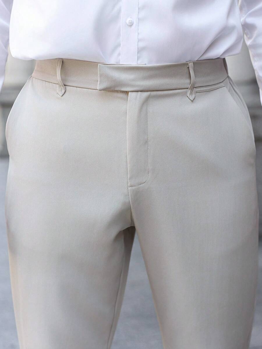 Alessio™ – Pantalone Uomo Slim Fit Monocolore
