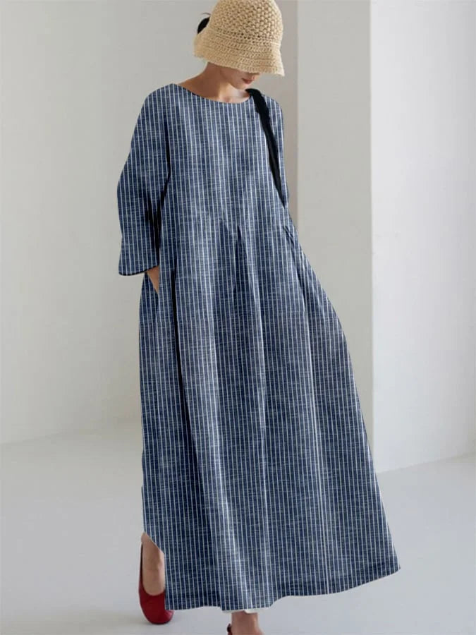 OLIVIA™ | Vestito Vintage con Stripes Locker