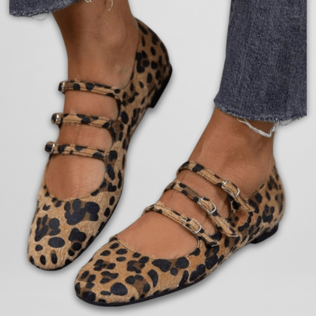 Gesche – Ballerine Con Stampa Animalier