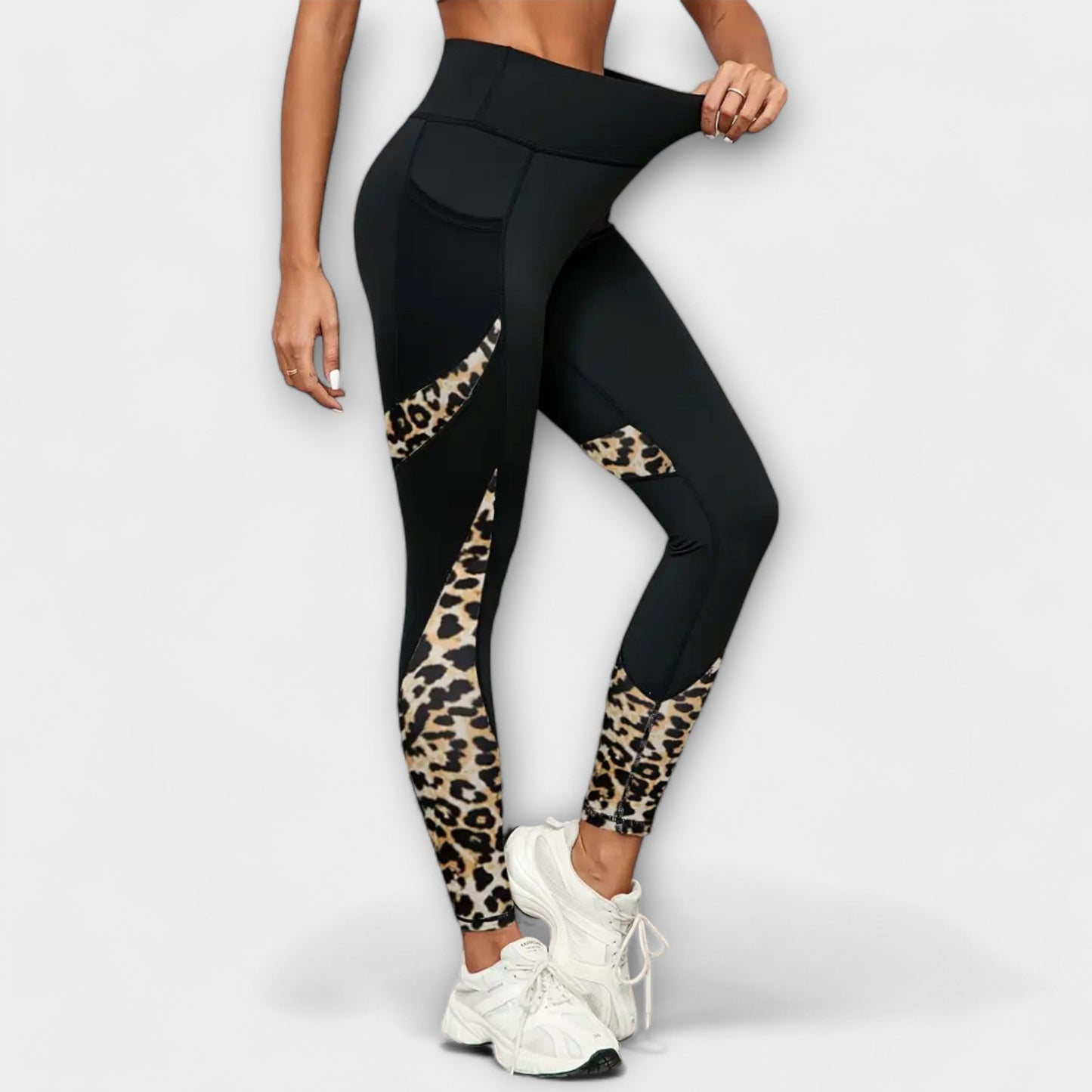 Carmo™ - Leggings de cintura alta com estampado de leopardo