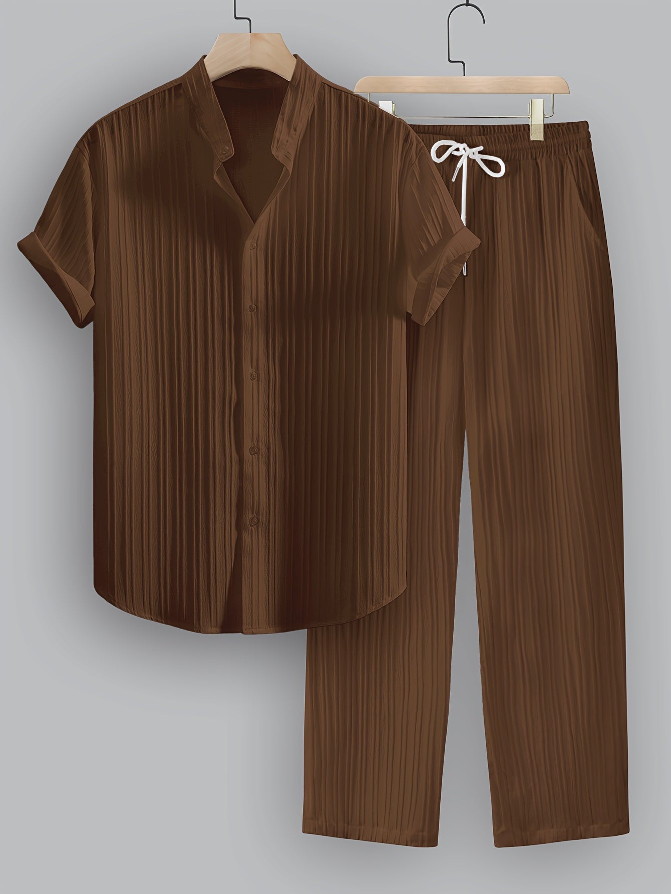 Dario™ – Completo Estivo da Uomo a Righe con Camicia e Pantalone