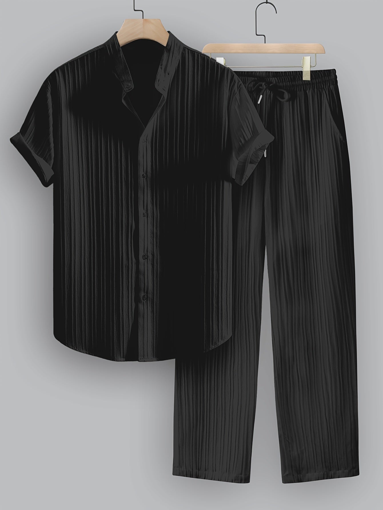 Dario™ – Completo Estivo da Uomo a Righe con Camicia e Pantalone