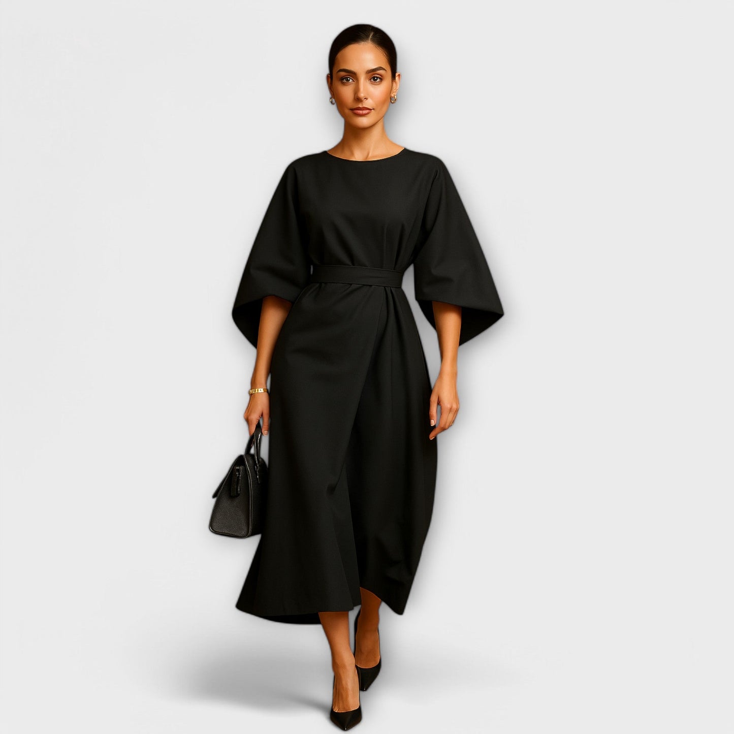 Sara™ - Vestido elegante com mangas
