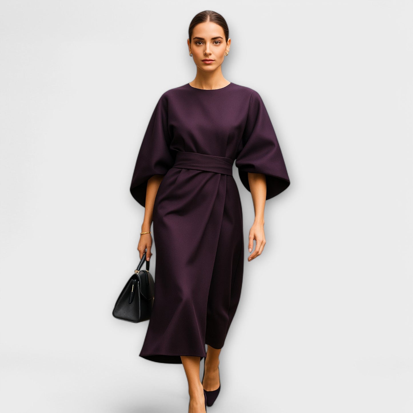 Sara™ - Vestido elegante com mangas
