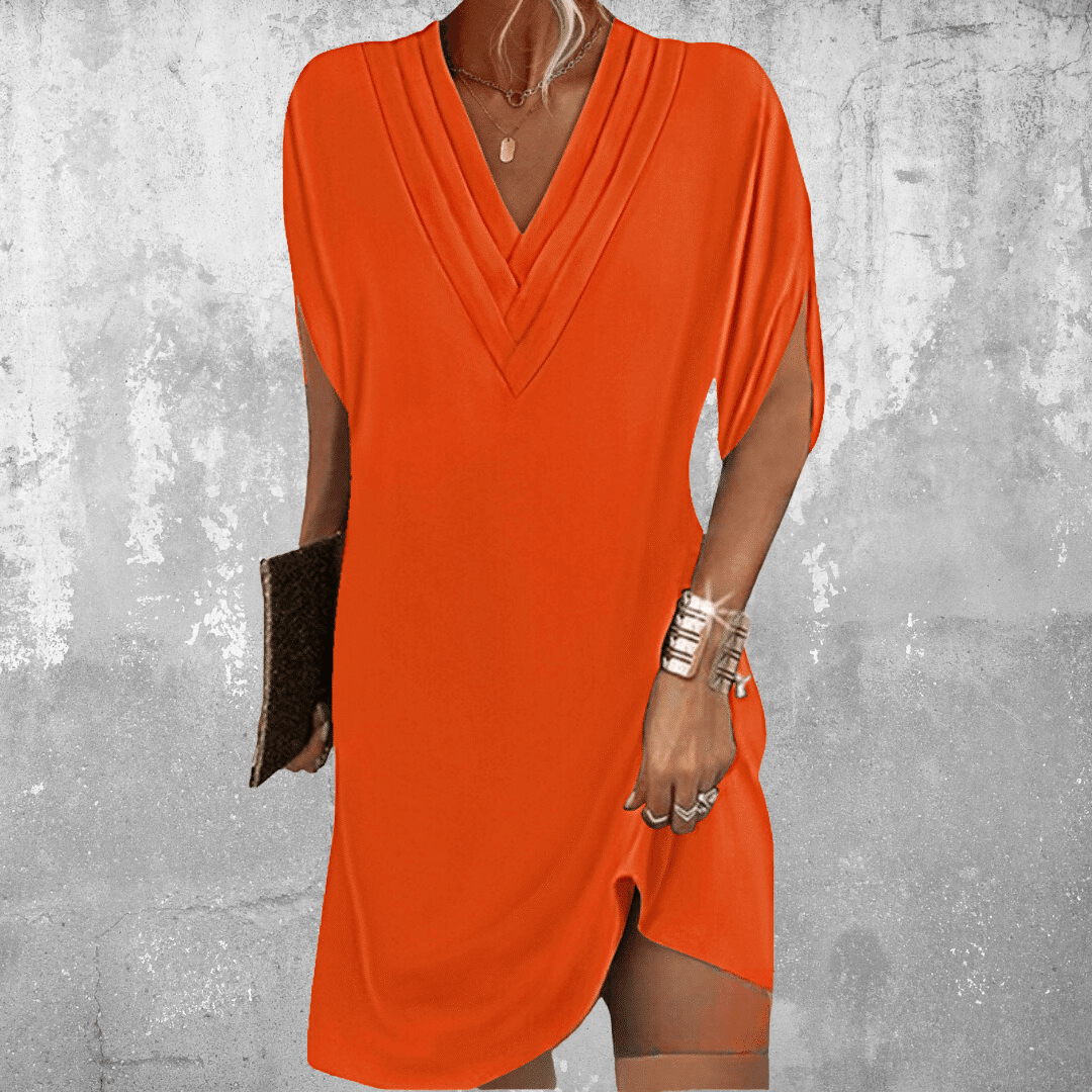 Helena™ | Abito Elegante con Scollatura a V per Esaltare la Silhouette