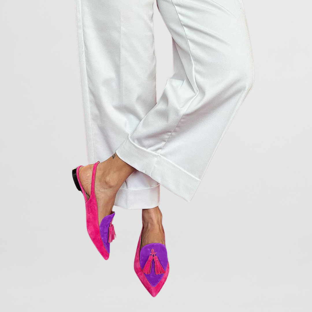 Laylla – Pantofole Colorate Con Pizzo