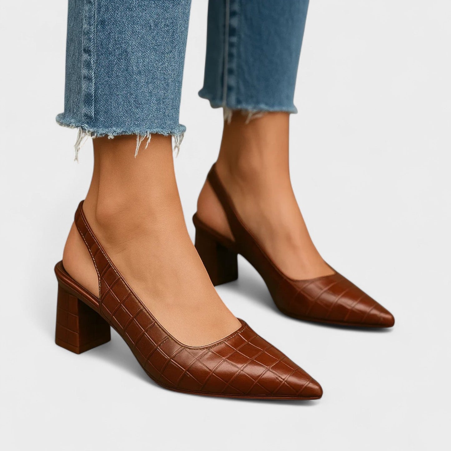Vera™ – Sapatos de salto alto crocodilo