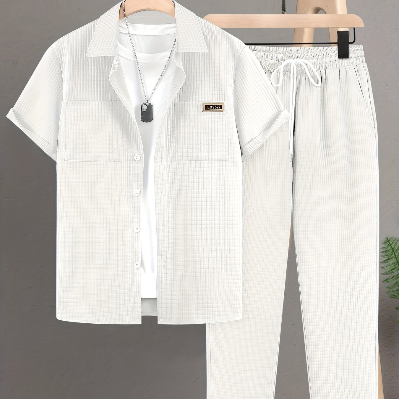 Luca™ – Completo Estivo con Camicia Strutturata e Pantalone Coordinato