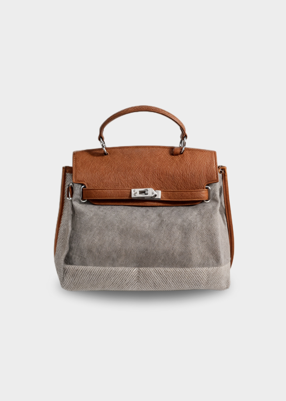 Emilia™ - Bolsa de lona em pele de vaca