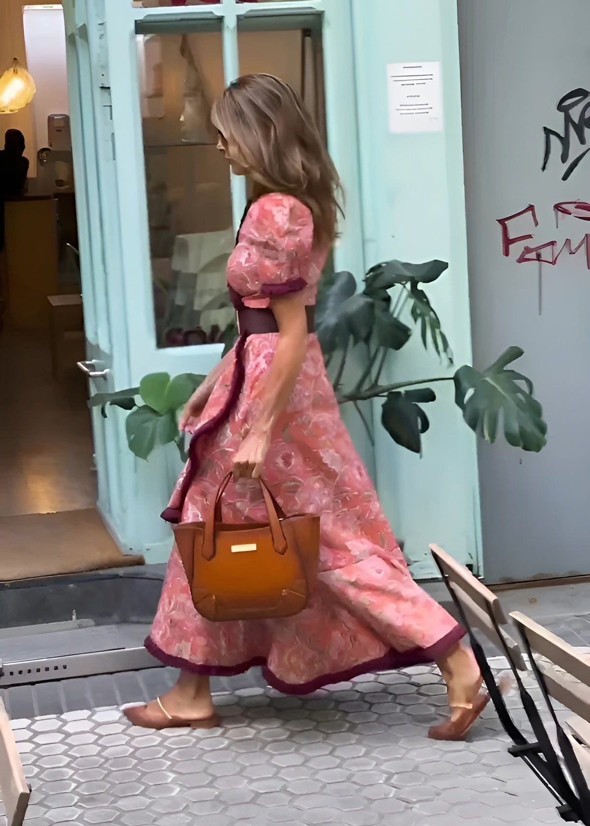 Charlotte - Elegante Abito Maxi Rosa