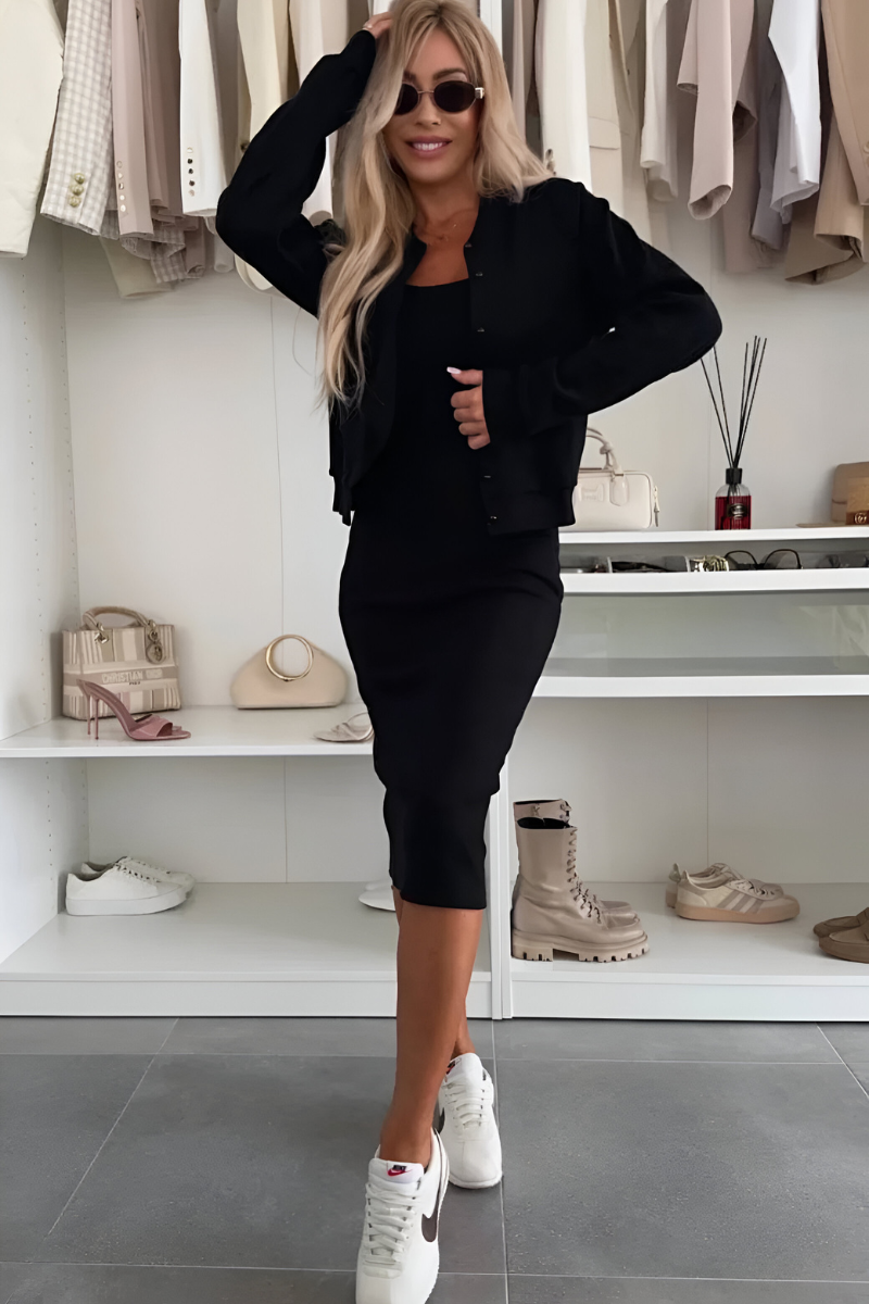 Jade | Abito Midi & Giacca per un’Eleganza Sicura di Sé