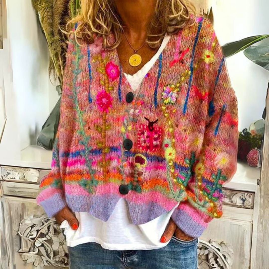 Leilani™ | Cardigan bordado de qualidade superior