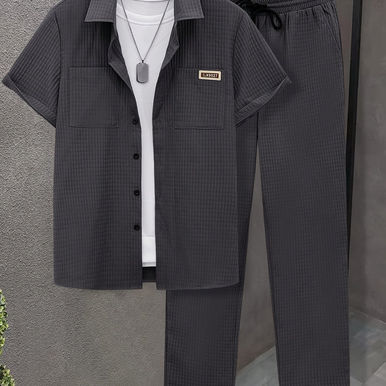 Luca™ – Completo Estivo con Camicia Strutturata e Pantalone Coordinato